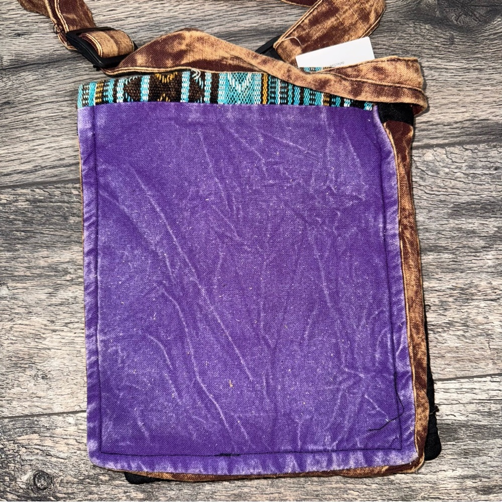 Rising International Purse Small Tote-Skull Print-Made in Nepal-Cotton-NWT - Picture 7 of 7